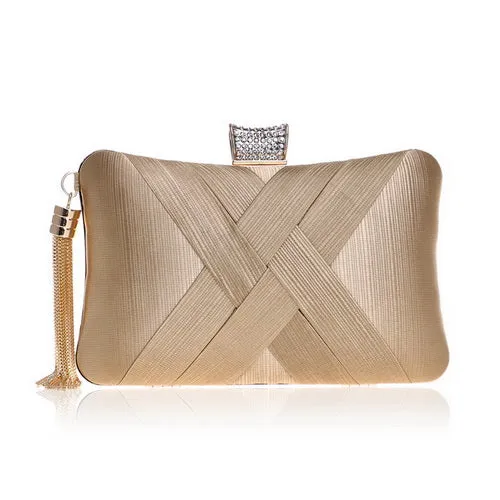 SEKUSA Tassel Fashion Ladies Day Clutch Bag Small Shoulder Handbags