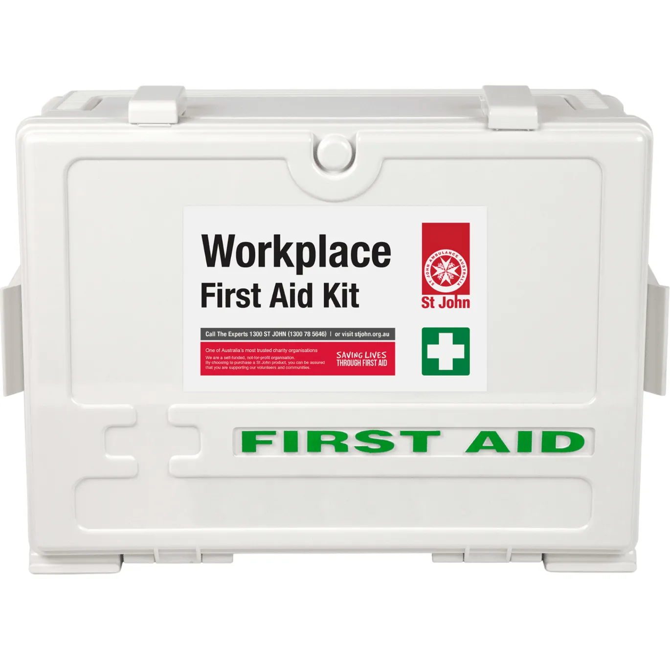 St John Ambulance First Aid Kit WorkPlace Portable Wall Mount Box Cabinet Office