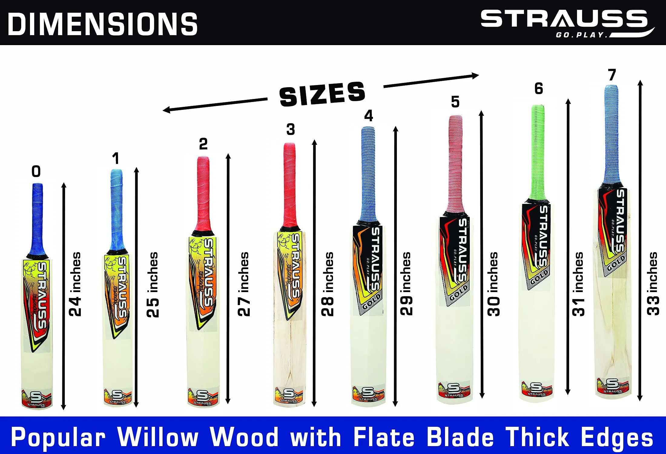 Strauss Cricket Kit |Popular Willow Cricket Bat with 3 Stumps, Holder, 1 Ball, Carry Bag|Complete Junior Cricket Kit |Cricket Kit for Training and Matches |Cricket Starter Kit for Young Players|Size 3