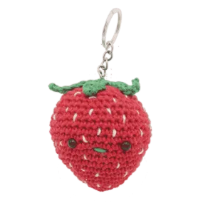 Strawberry Bag Pendant Crochet Kit