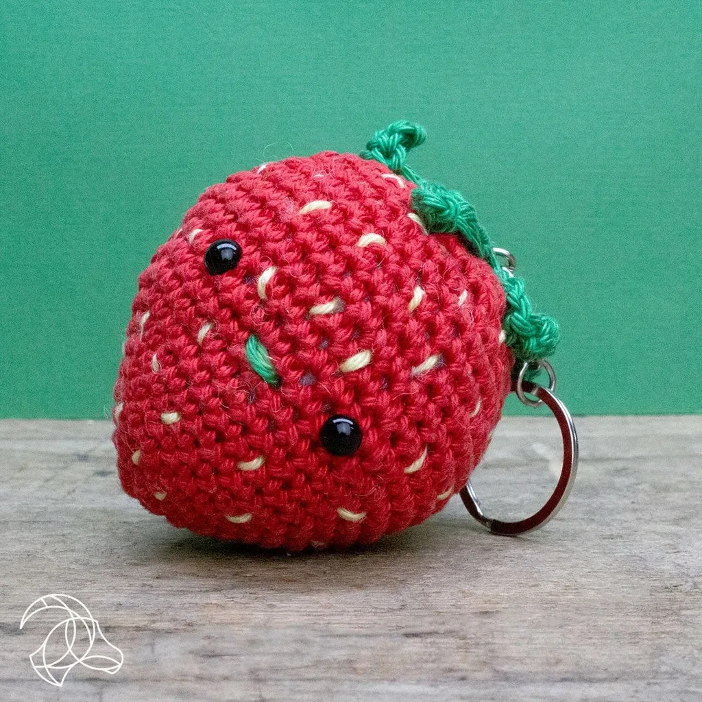 Strawberry Bag Pendant Crochet Kit