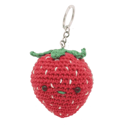 Strawberry Bag Pendant Crochet Kit