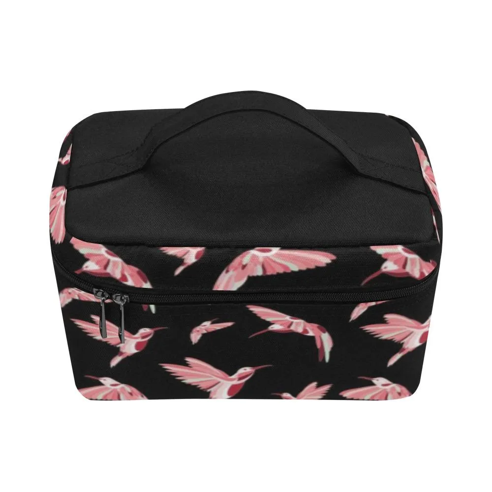 Strawberry Black Cosmetic Bag/Large