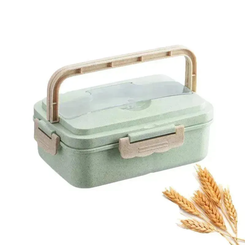 Student Lunch Box Three Grid Plastic Lunch Box Lunch Box