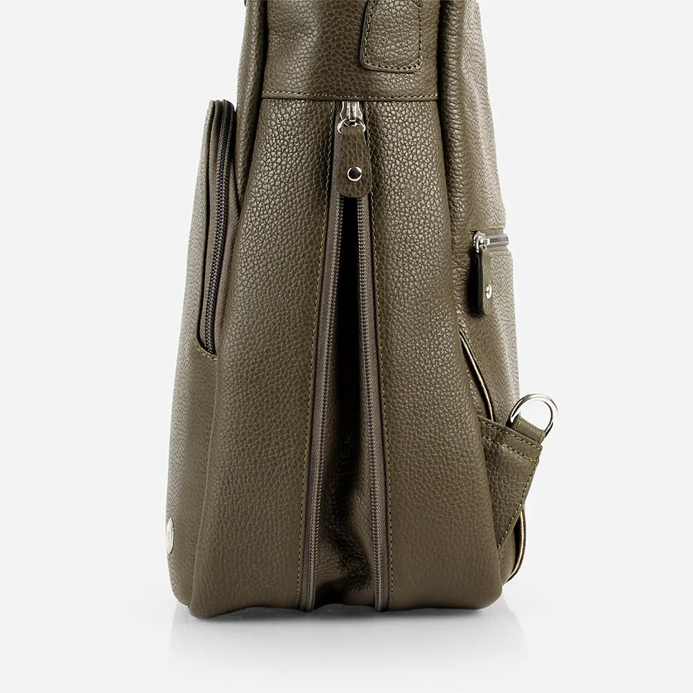 The Backpack Olive Drab Pebble