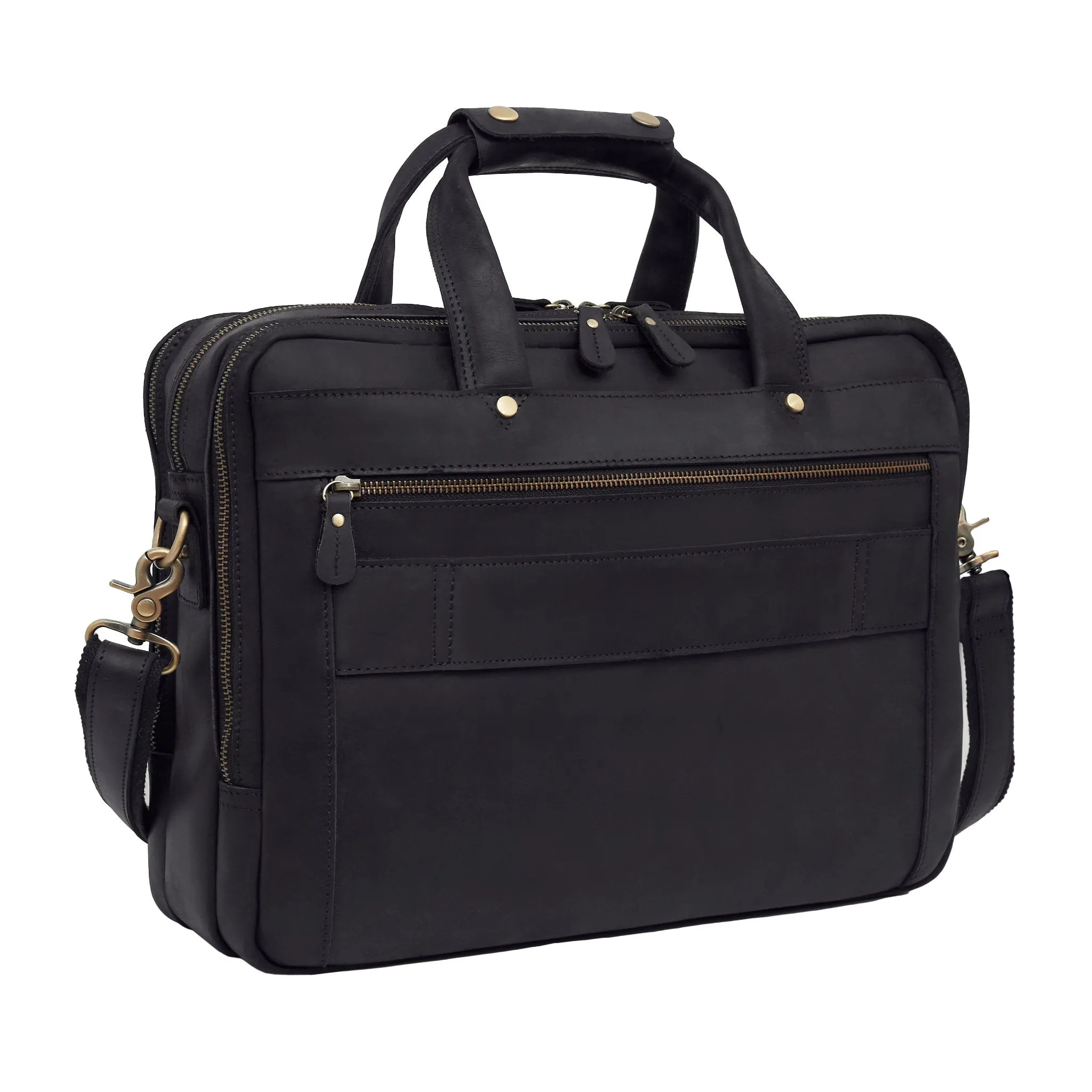 The Maverick Leather Briefcase