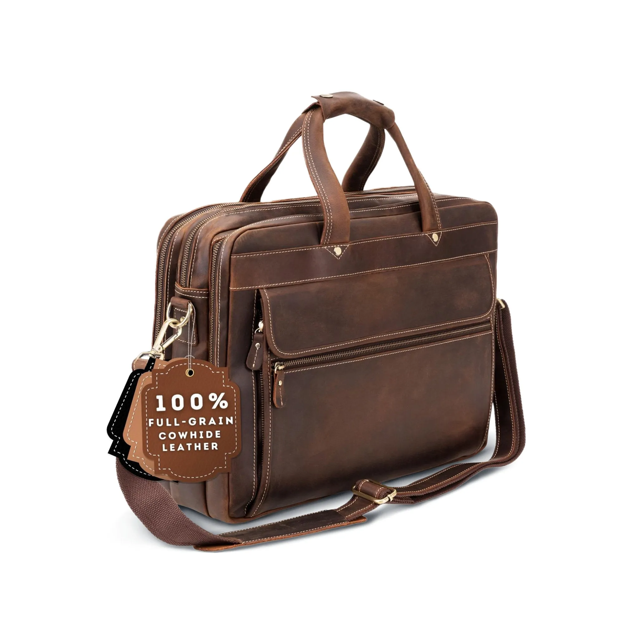 The Maverick Leather Briefcase