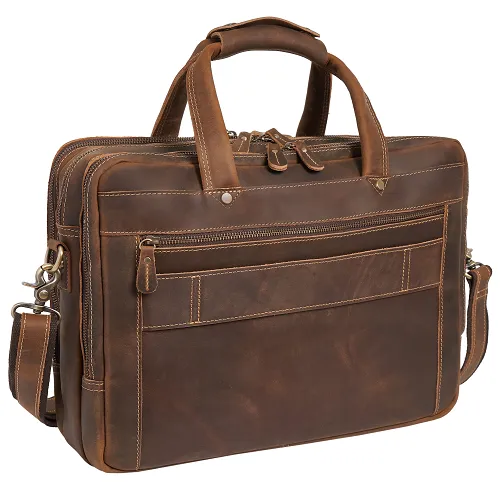 The Maverick Leather Briefcase