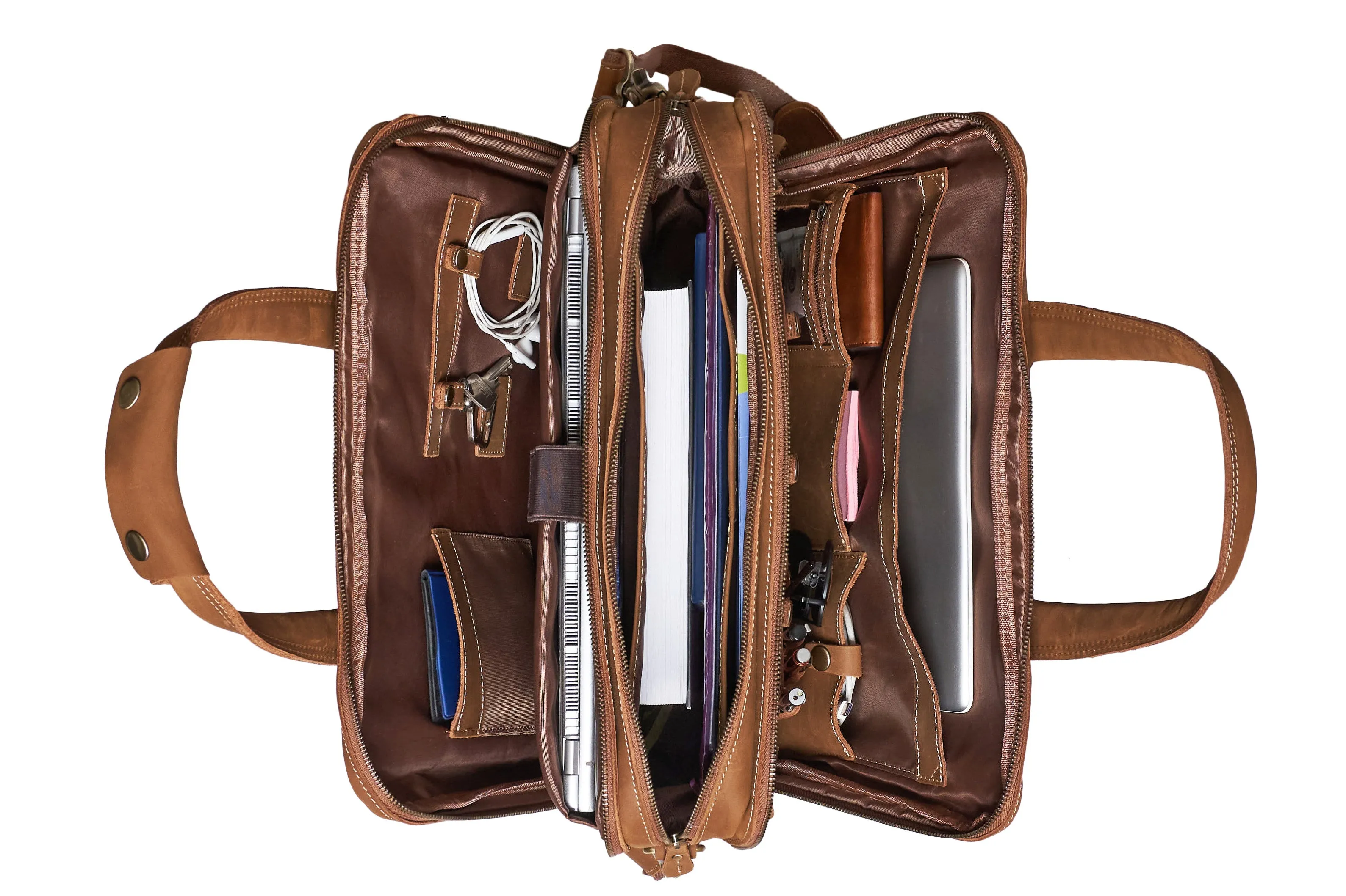 The Maverick Leather Briefcase