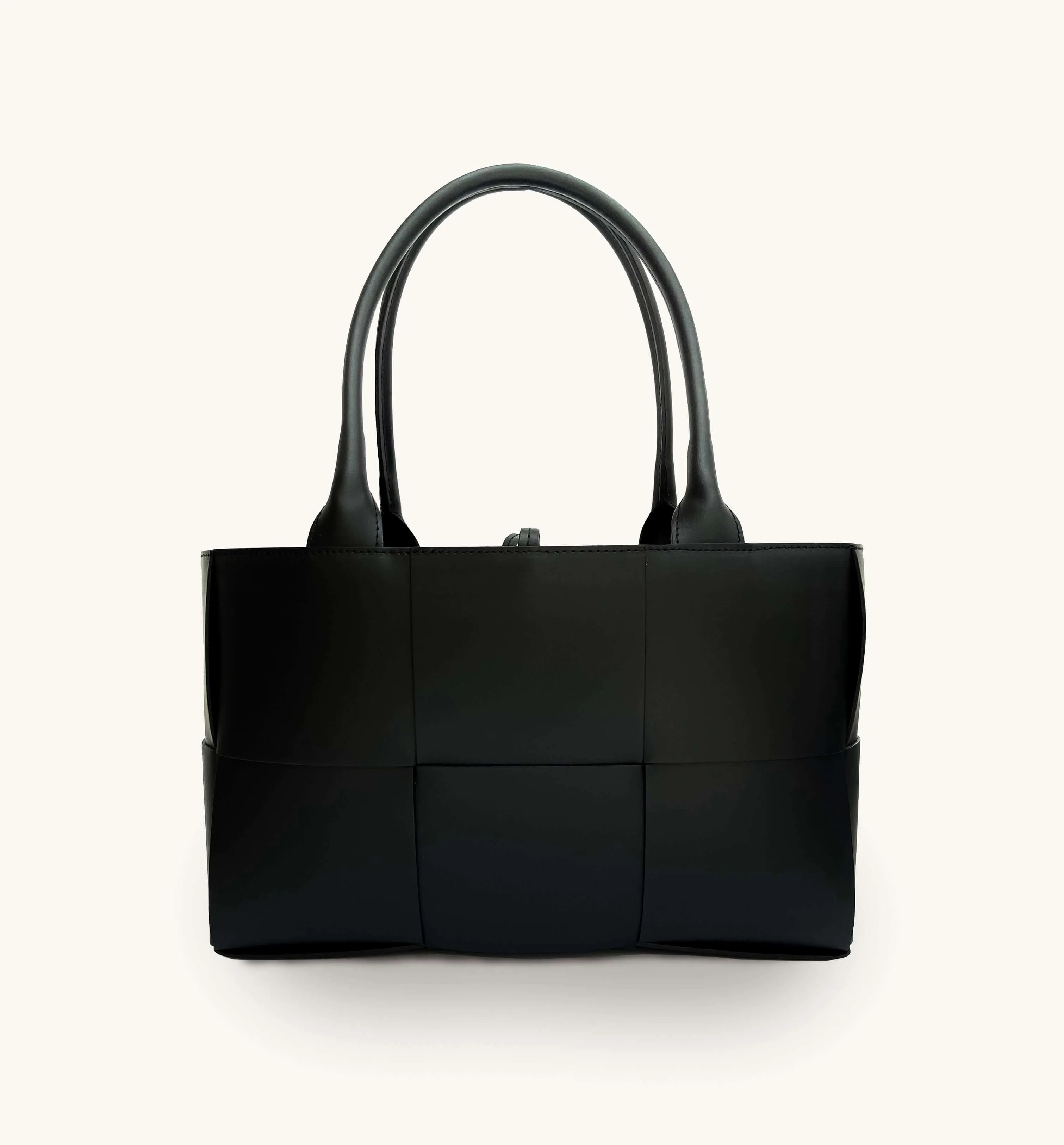 The Tori Black Leather Tote