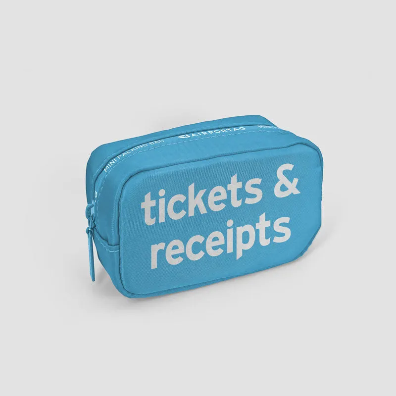 Tickets & Receipts - Mini Packing Bag