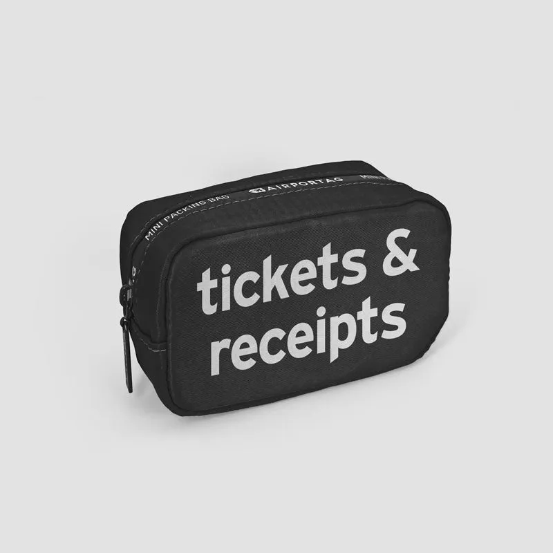 Tickets & Receipts - Mini Packing Bag