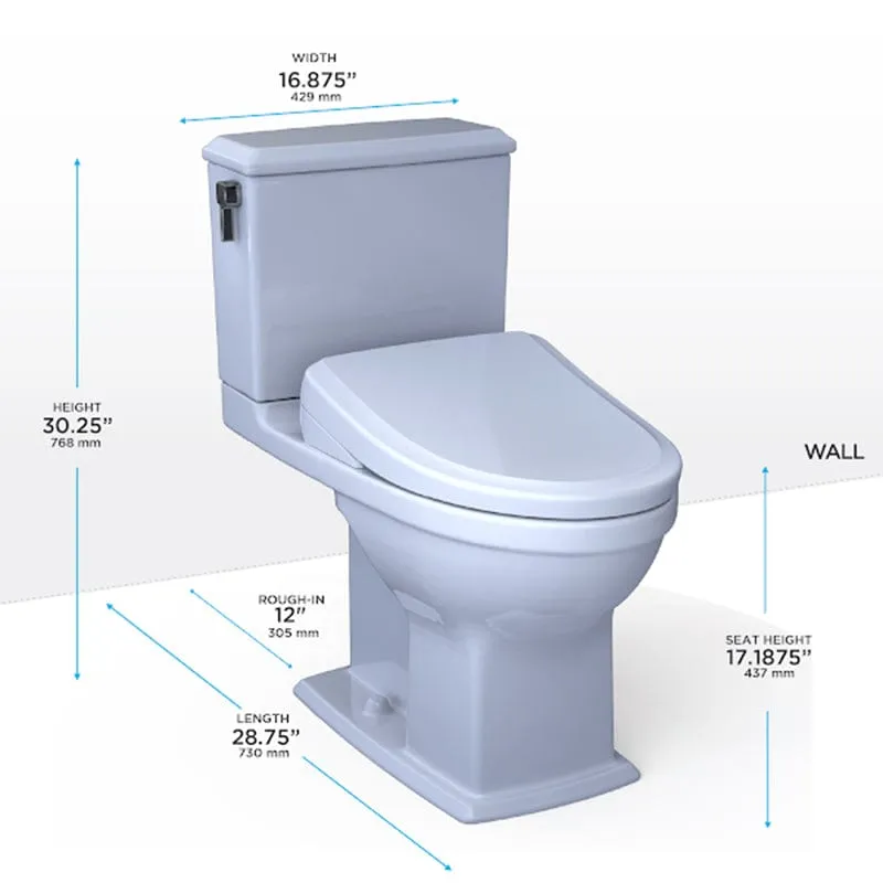 TOTO Connelly Washlet   S7A Two-Piece 1.28 & .09 GPF