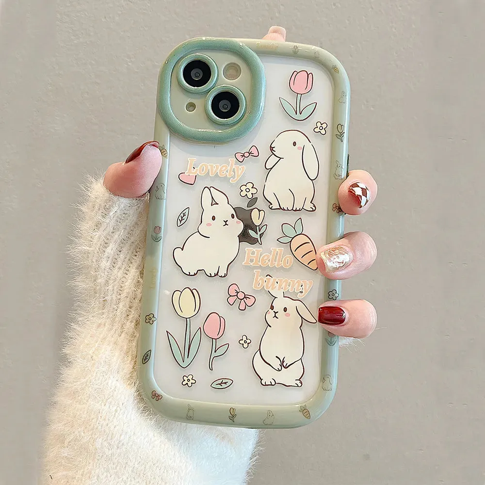 Tulip Bunnies iPhone Case