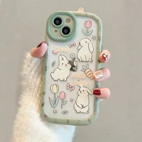 Tulip Bunnies iPhone Case