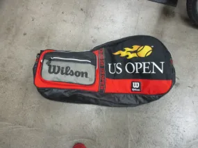 Used Wilson US Open Tennis Bag w/Shoulder Strap Multi Racquet 29" Duffle Bag