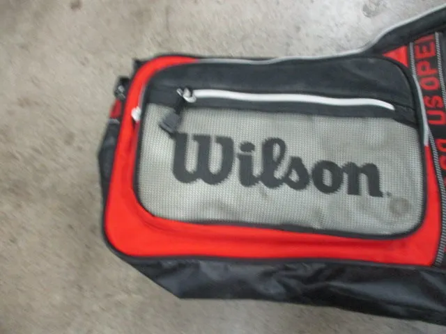 Used Wilson US Open Tennis Bag w/Shoulder Strap Multi Racquet 29" Duffle Bag