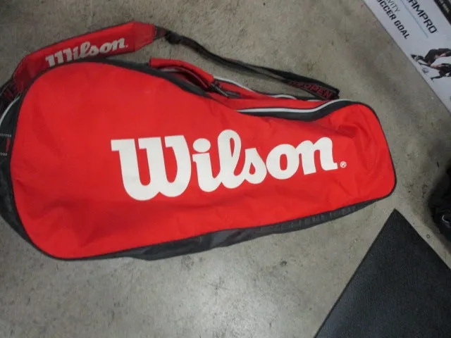 Used Wilson US Open Tennis Bag w/Shoulder Strap Multi Racquet 29" Duffle Bag