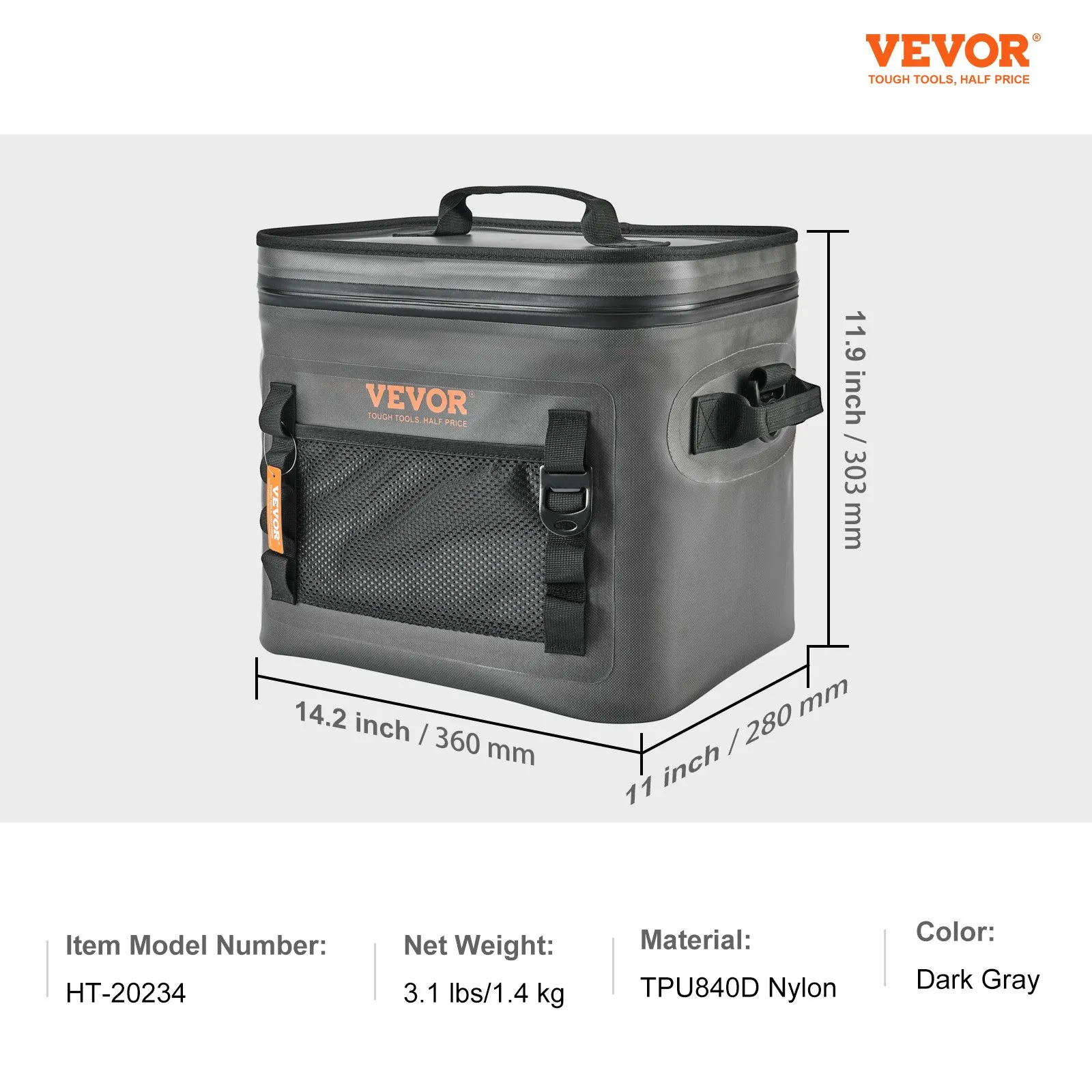 VEVOR Soft Cooler Bag - Leakproof and Insulated Soft Sided Cooler