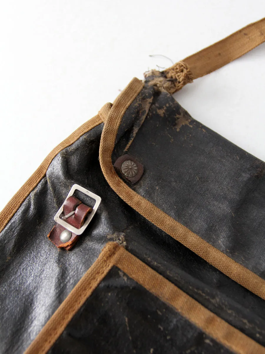 vintage 20s school messenger bag