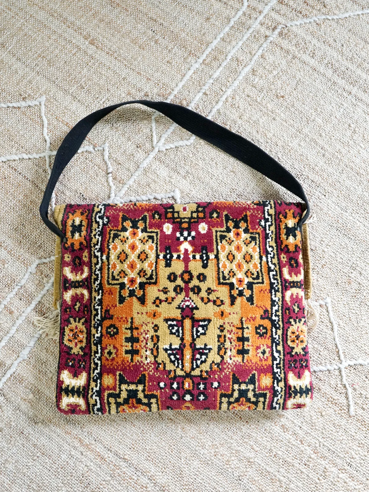 Vintage Fringe Southwestern Carpet Bag