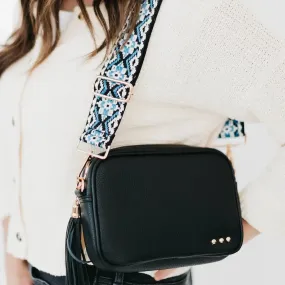 Willow Camera Crossbody Bag in Black