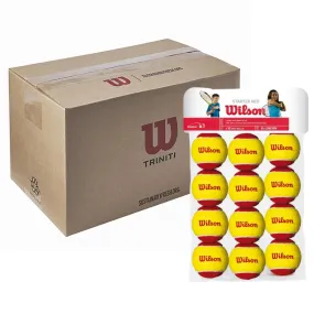 Wilson Starter Red 12 Pack Carton - 72 Balls