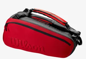 Wilson Super Tour 6 Pack Clash V2.0 Red Racquet Bag