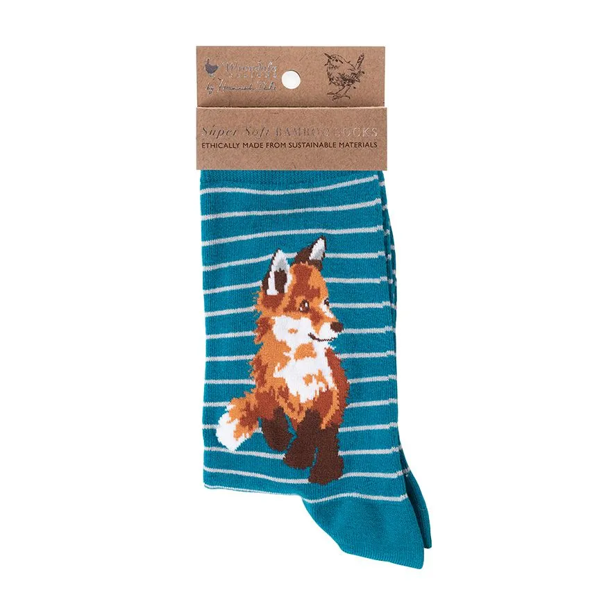 Wrendale Designs “Born to be Wild” Fox Socks