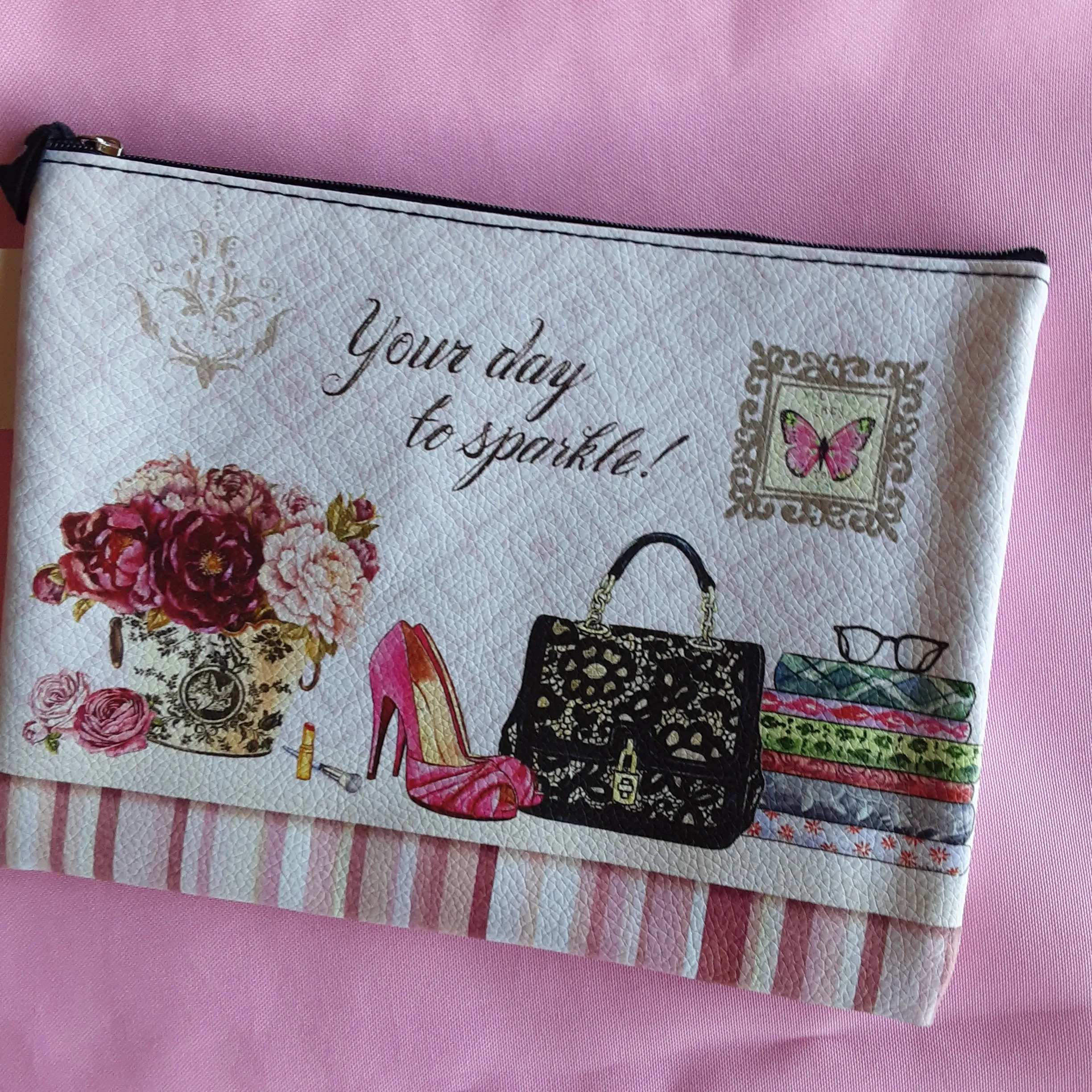 Your Day to Sparkle Cosmetic  Bag